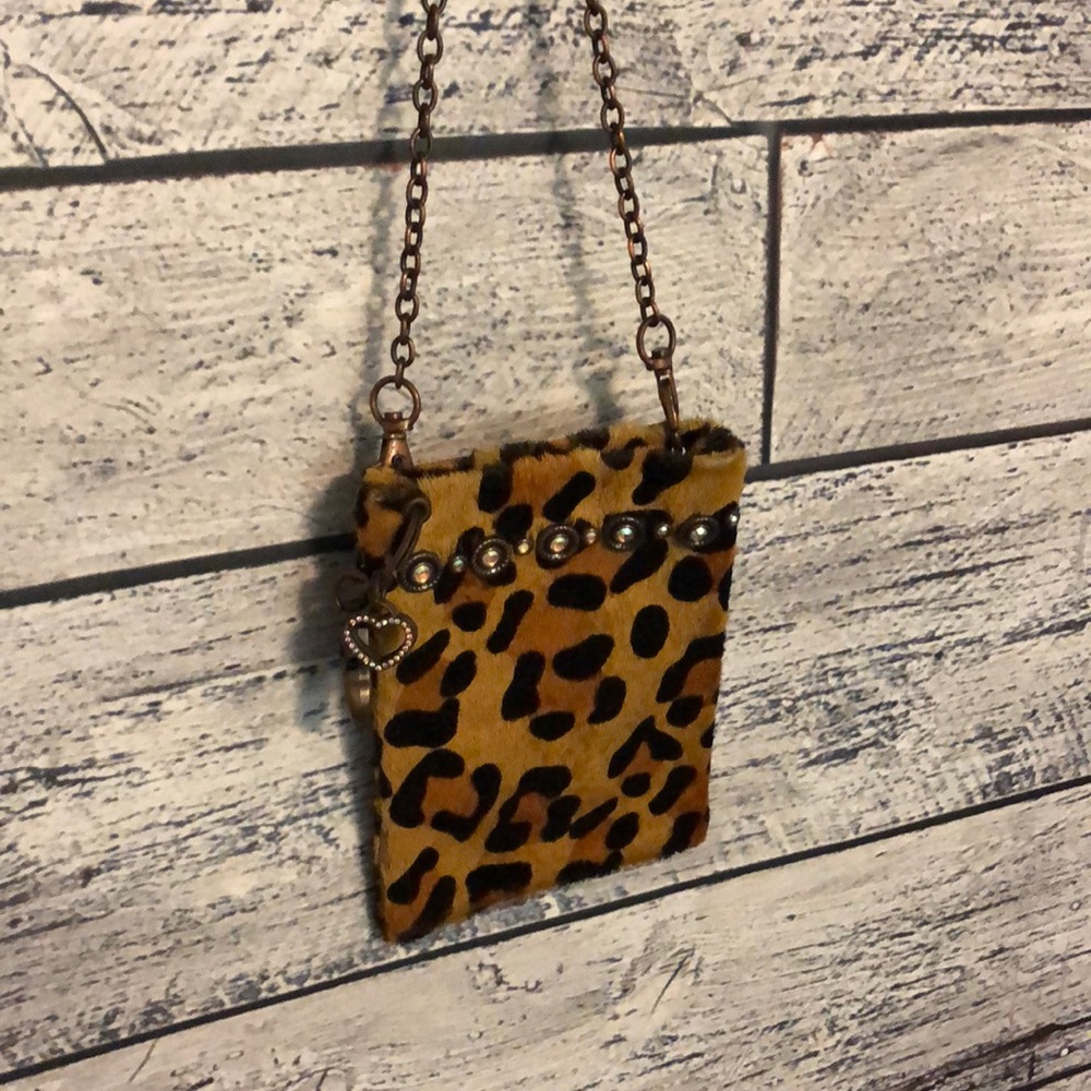 Leopard mini purse